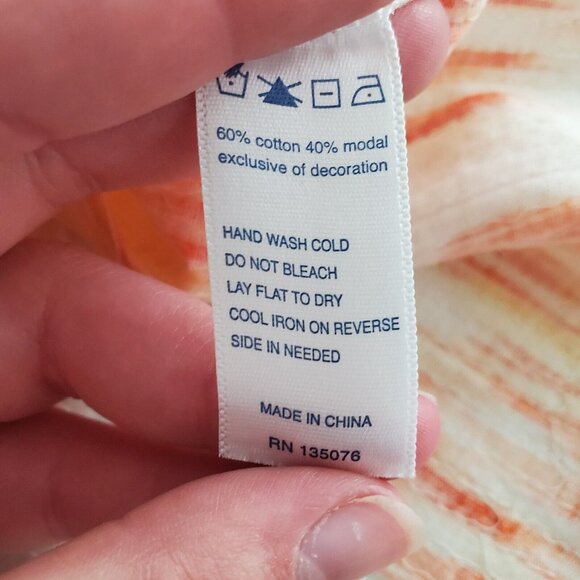 C Wonder Womens Brushstrokes All Over Sequin Tank Top Size S Orange Pullover NWT - Picture 6 of 10